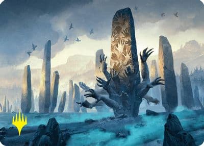 Soulstone Sanctuary Art Card 19 54 Gold Stamped Signature Art Series: Foundations Magic card