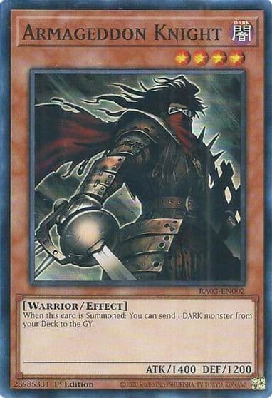Armageddon Knight Quarter Century Bonanza Yu-Gi-Oh! card