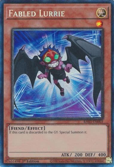 Fabled Lurrie PCR Quarter Century Bonanza Yu-Gi-Oh! card