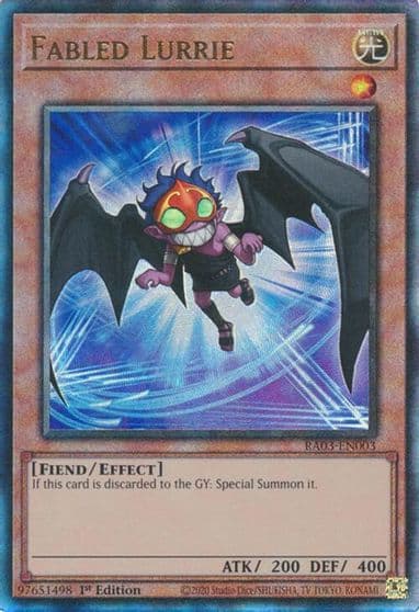 Fabled Lurrie PUR Quarter Century Bonanza Yu-Gi-Oh! card