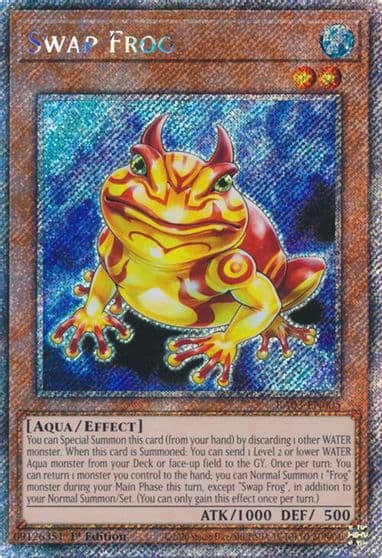 Swap Frog Platinum Secret Rare Quarter Century Bonanza Yu-Gi-Oh! card