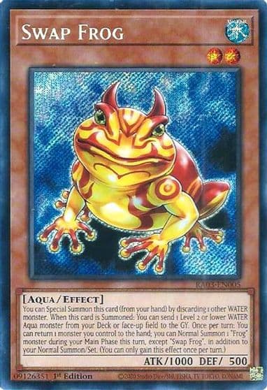 Swap Frog Secret Rare Quarter Century Bonanza Yu-Gi-Oh! card
