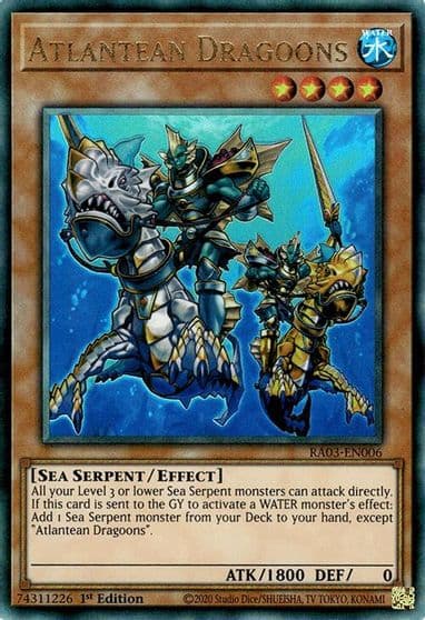 Atlantean Dragoons PUR Quarter Century Bonanza Yu-Gi-Oh! card