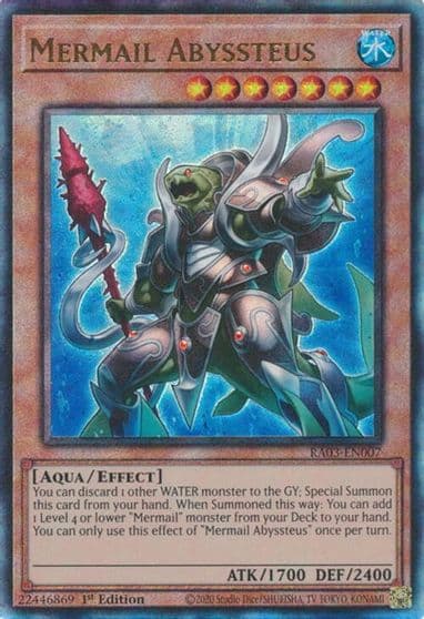 Mermail Abyssteus PUR Quarter Century Bonanza Yu-Gi-Oh! card