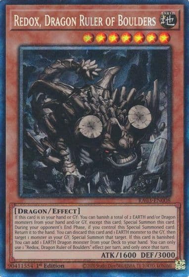 Redox Dragon Ruler of Boulders PCR Quarter Century Bonanza Yu-Gi-Oh! card