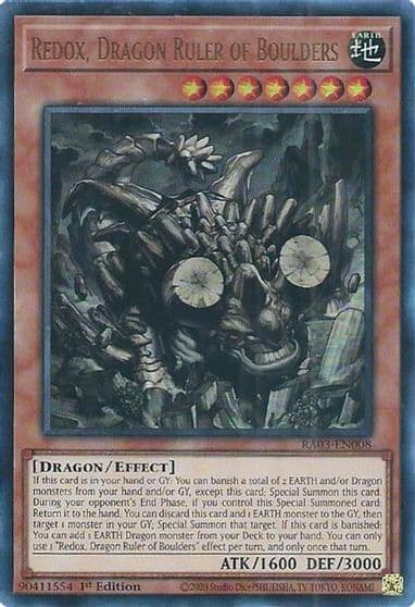 Redox Dragon Ruler of Boulders UR Quarter Century Bonanza Yu-Gi-Oh! card