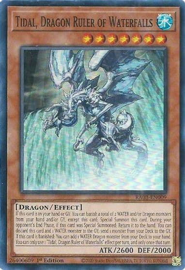 Tidal Dragon Ruler of Waterfalls Quarter Century Bonanza Yu-Gi-Oh! card