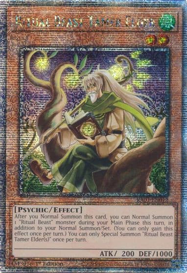 Ritual Beast Tamer Elder Quarter Century Secret Rare Quarter Century Bonanza Yu-Gi-Oh! card