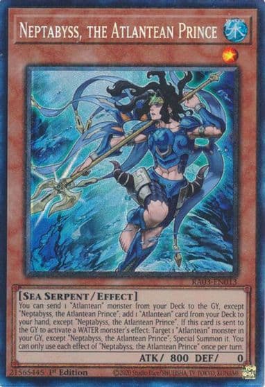 Neptabyss the Atlantean Prince PCR Quarter Century Bonanza Yu-Gi-Oh! card
