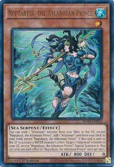 Neptabyss the Atlantean Prince UR Quarter Century Bonanza Yu-Gi-Oh! card