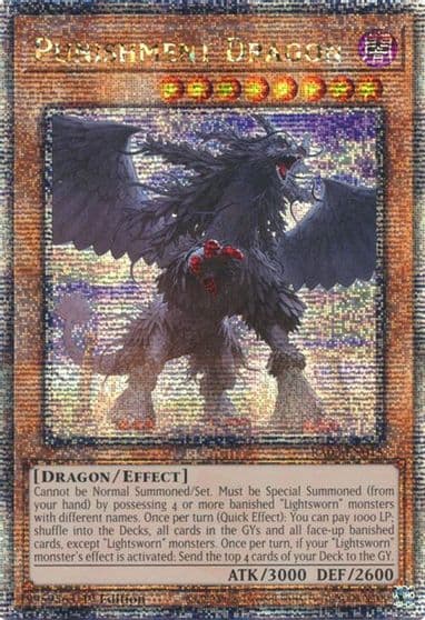 Punishment Dragon Quarter Century Secret Rare Quarter Century Bonanza Yu-Gi-Oh! card