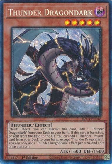 Thunder Dragondark PCR Quarter Century Bonanza Yu-Gi-Oh! card