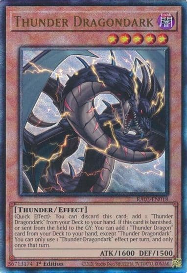 Thunder Dragondark PUR Quarter Century Bonanza Yu-Gi-Oh! card