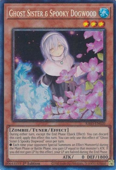 Ghost Sister and Spooky Dogwood Alternate Art PCR Quarter Century Bonanza Yu-Gi-Oh! card