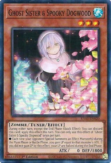 Ghost Sister and Spooky Dogwood Alternate Art Quarter Century Bonanza Yu-Gi-Oh! card