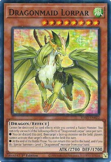 Dragonmaid Lorpar Quarter Century Bonanza Yu-Gi-Oh! card