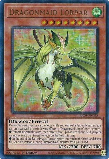 Dragonmaid Lorpar UR Quarter Century Bonanza Yu-Gi-Oh! card