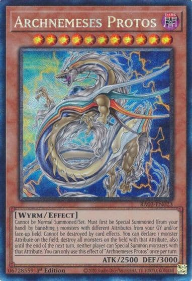 Archnemeses Protos PCR Quarter Century Bonanza Yu-Gi-Oh! card