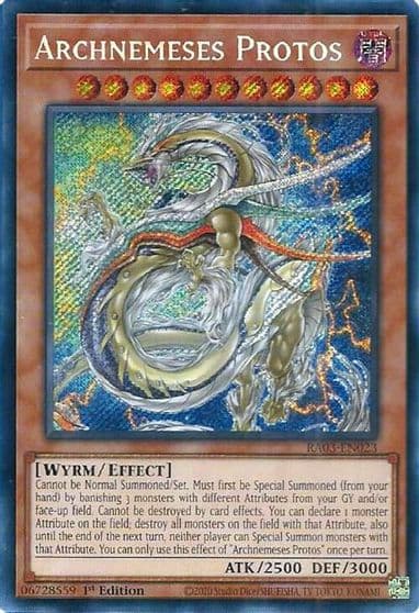 Archnemeses Protos Secret Rare Quarter Century Bonanza Yu-Gi-Oh! card
