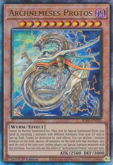 Archnemeses Protos PUR Quarter Century Bonanza Yu-Gi-Oh! card