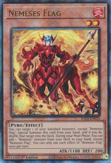 Nemeses Flag PUR Quarter Century Bonanza Yu-Gi-Oh! card