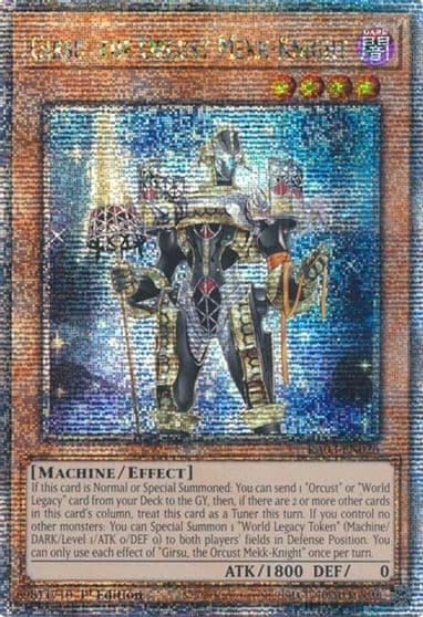 Girsu the Orcust Mekk Knight Quarter Century Secret Rare Quarter Century Bonanza Yu-Gi-Oh! card