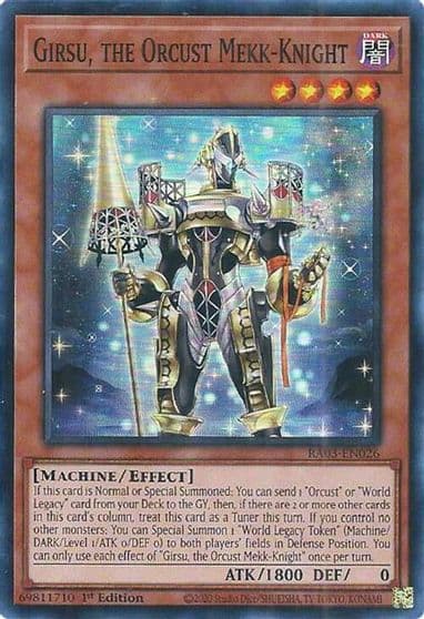 Girsu the Orcust Mekk Knight Quarter Century Bonanza Yu-Gi-Oh! card
