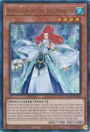 Revealer of the Ice Barrier UR Quarter Century Bonanza Yu-Gi-Oh! card
