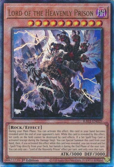 Lord of the Heavenly Prison PUR Quarter Century Bonanza Yu-Gi-Oh! card
