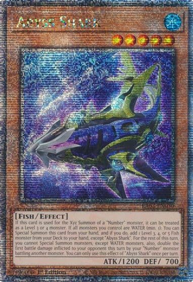 Abyss Shark Quarter Century Secret Rare Quarter Century Bonanza Yu-Gi-Oh! card