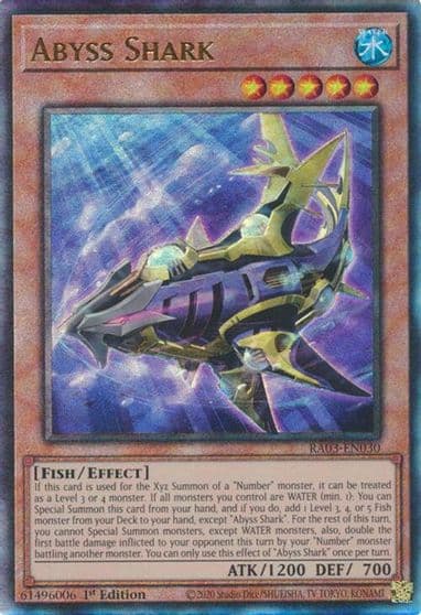 Abyss Shark PUR Quarter Century Bonanza Yu-Gi-Oh! card