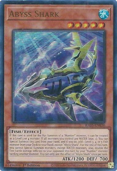 Abyss Shark UR Quarter Century Bonanza Yu-Gi-Oh! card