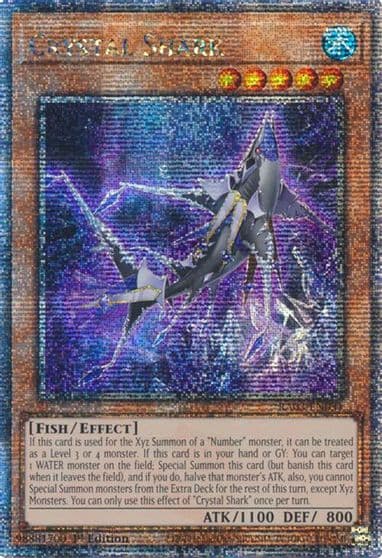 Crystal Shark Quarter Century Secret Rare Quarter Century Bonanza Yu-Gi-Oh! card