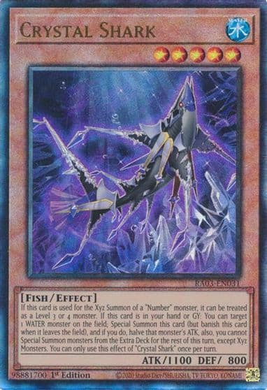 Crystal Shark PUR Quarter Century Bonanza Yu-Gi-Oh! card