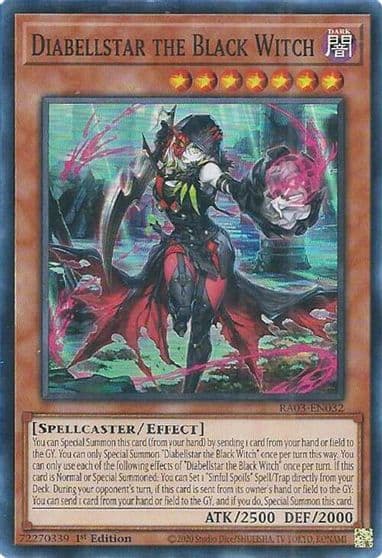 Diabellstar the Black Witch Quarter Century Bonanza Yu-Gi-Oh! card