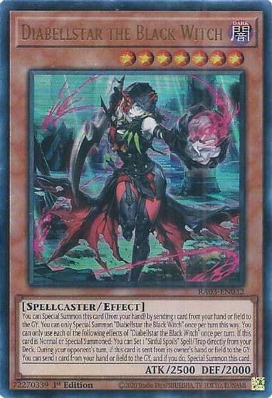 Diabellstar the Black Witch UR Quarter Century Bonanza Yu-Gi-Oh! card