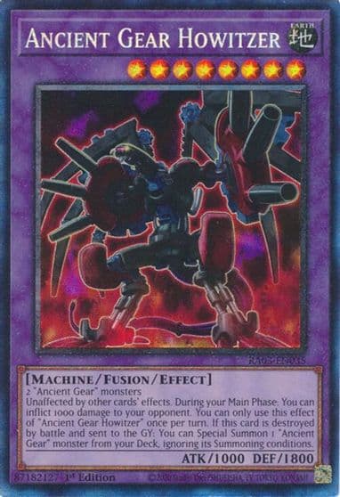 Ancient Gear Howitzer PCR Quarter Century Bonanza Yu-Gi-Oh! card
