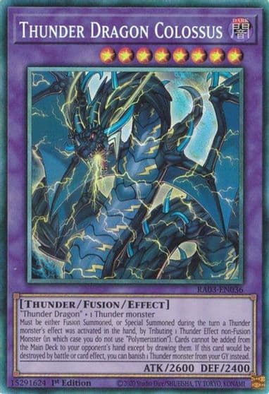Thunder Dragon Colossus PCR Quarter Century Bonanza Yu-Gi-Oh! card