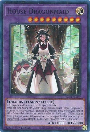 House Dragonmaid Quarter Century Bonanza Yu-Gi-Oh! card