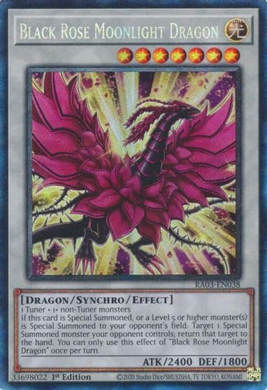 Black Rose Moonlight Dragon PCR Quarter Century Bonanza Yu-Gi-Oh! card