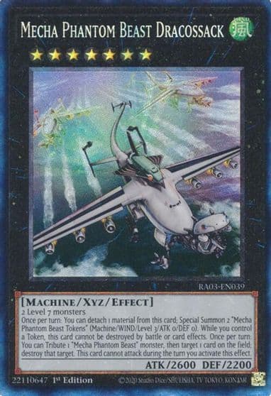Mecha Phantom Beast Dracossack PCR Quarter Century Bonanza Yu-Gi-Oh! card