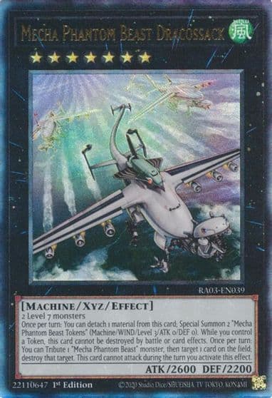 Mecha Phantom Beast Dracossack PUR Quarter Century Bonanza Yu-Gi-Oh! card