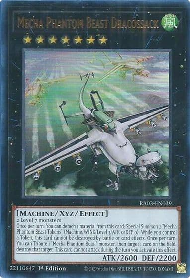 Mecha Phantom Beast Dracossack UR Quarter Century Bonanza Yu-Gi-Oh! card