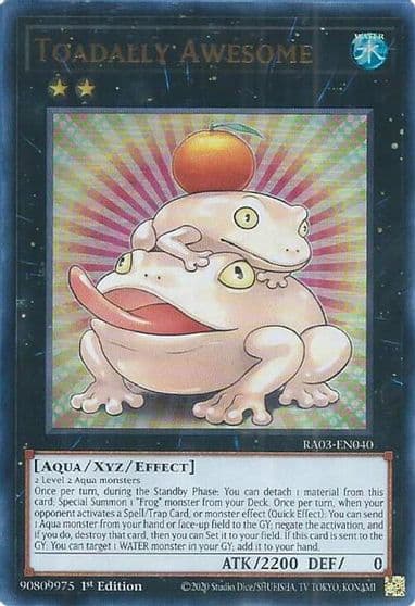 Toadally Awesome UR Quarter Century Bonanza Yu-Gi-Oh! card