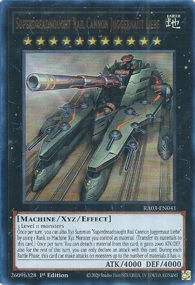 Superdreadnought Rail Cannon Juggernaut Liebe UR Quarter Century Bonanza Yu-Gi-Oh! card