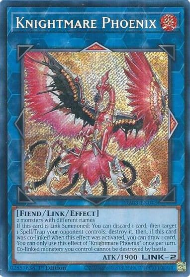 Knightmare Phoenix Secret Rare Quarter Century Bonanza Yu-Gi-Oh! card