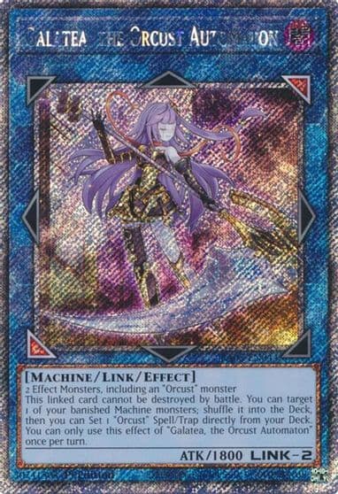Galatea the Orcust Automaton Platinum Secret Rare Quarter Century Bonanza Yu-Gi-Oh! card
