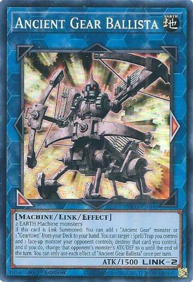 Ancient Gear Ballista Quarter Century Bonanza Yu-Gi-Oh! card