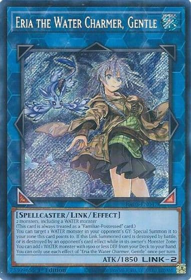 Eria the Water Charmer Gentle Secret Rare Quarter Century Bonanza Yu-Gi-Oh! card