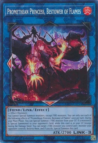 Promethean Princess Bestower of Flames PCR Quarter Century Bonanza Yu-Gi-Oh! card